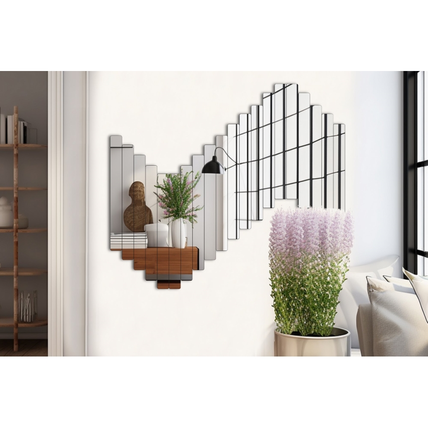 Wall mirror RECTANGULAR 100x40 cm - 20 parts