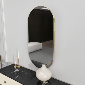 Wall mirror RIORS 85x45 cm black