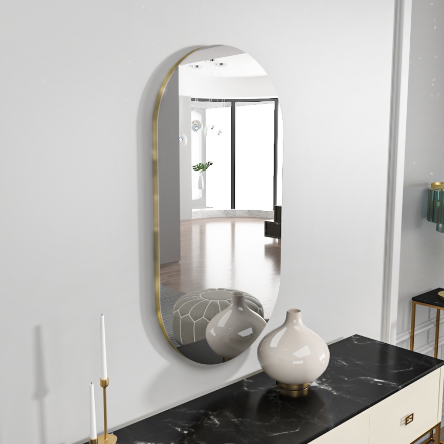 Wall mirror RIORS 85x45 cm gold