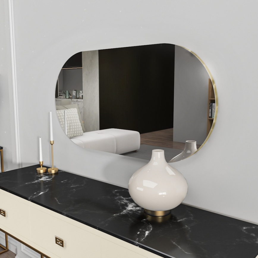 Wall mirror RIORS 85x45 cm gold