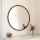 Wall mirror SIYAH d. 60 cm black