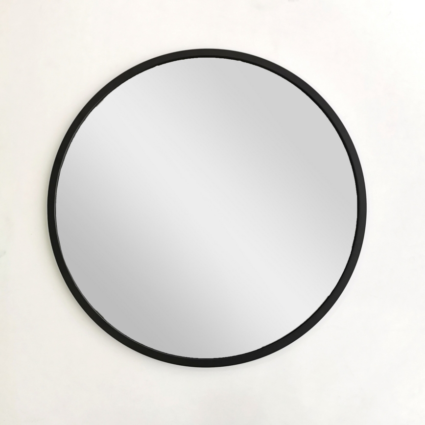 Wall mirror SIYAH d. 60 cm black