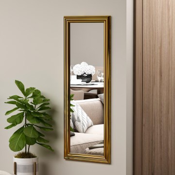 Wall mirror SMOOTH 105x40 cm gold