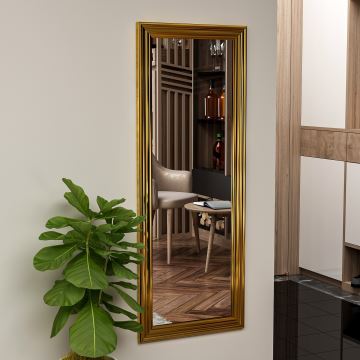 Wall mirror SMOOTH 105x40 cm gold