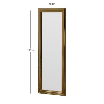 Wall mirror SMOOTH 105x40 cm gold