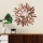 Wall mirror SUN d. 75 cm brown