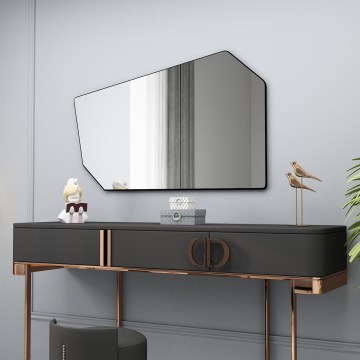 Wall mirror TARZ 49x86 cm black