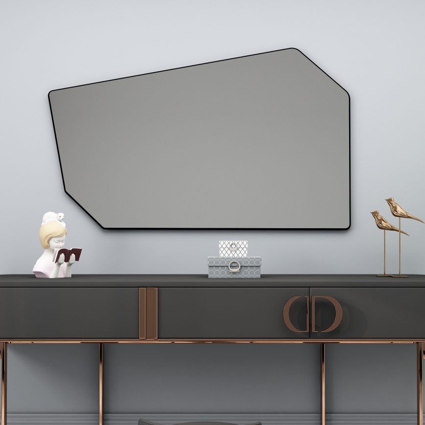 Wall mirror TARZ 49x86 cm black