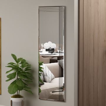 Wall mirror TRIO 120x40 cm chrome