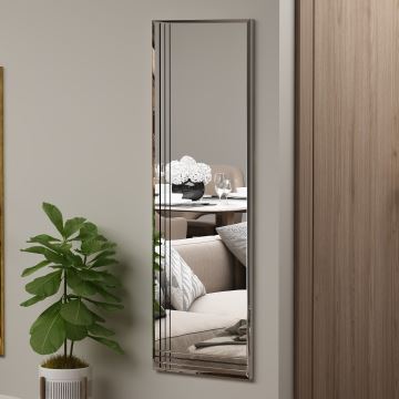 Wall mirror TRIO 120x40 cm chrome