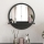 Wall mirror with a shelf 45x45 cm black