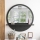 Wall mirror with a shelf d. 60 cm anthracite