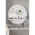 Wall mirror with a shelf d. 60 cm white