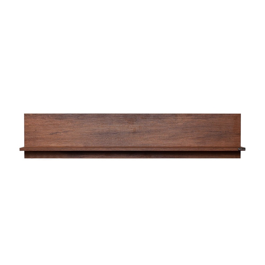 Wall shelf 25x120 cm brown