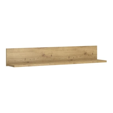 Wall shelf LEORI 20x86,5 cm oak artisan