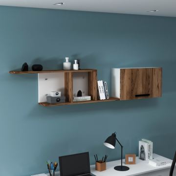 Wall shelf NEWRA 35x150 cm brown