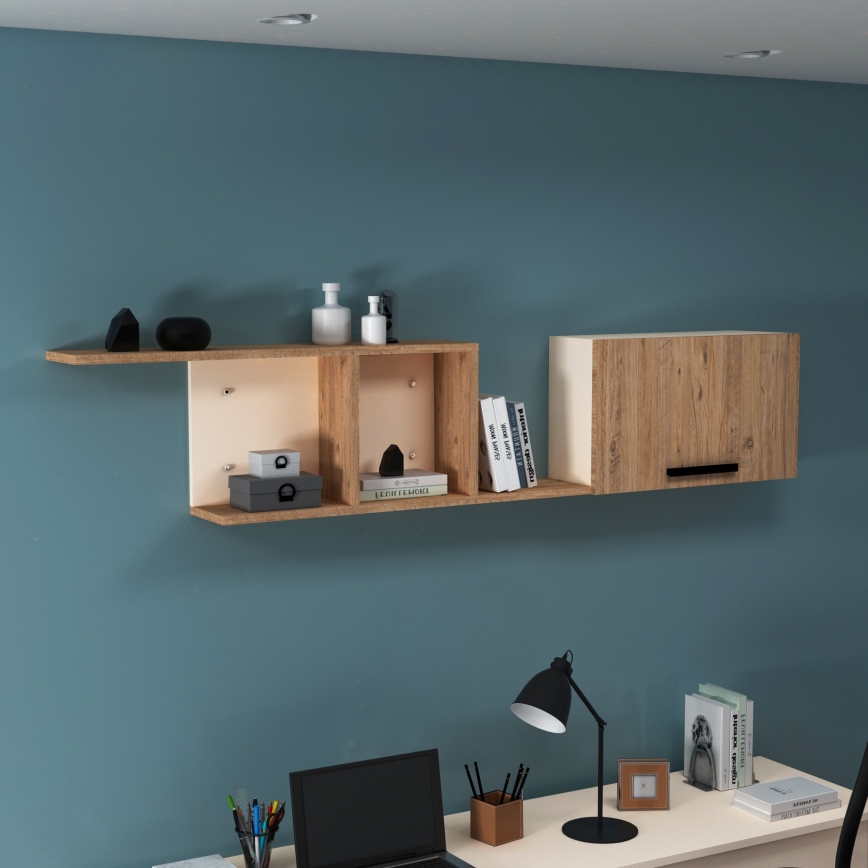 Wall shelf NEWRA 35x150 cm pine atlantic