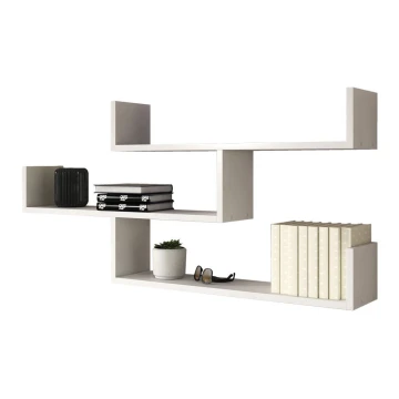 Wall shelf TRIO 55x119 cm white