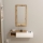 Wall shelf + wall mirror VIEN white/pine atlantic