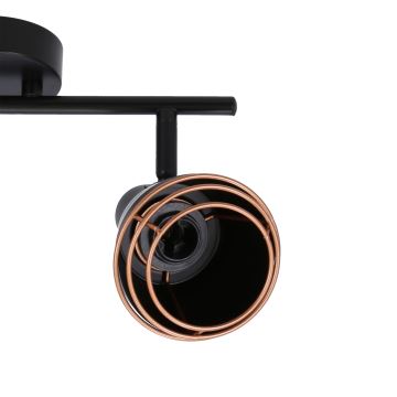 Wall spotlight NERIA 2xE14/40W/230V black/copper