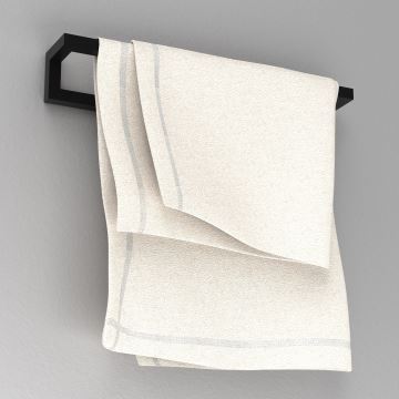 Wall towel holder 7x40 cm black