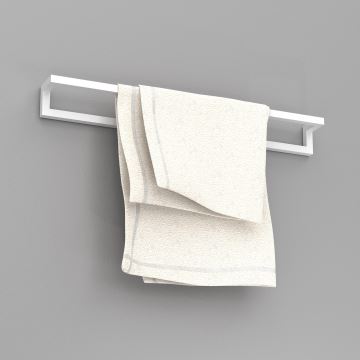 Wall towel holder 7x60 cm white