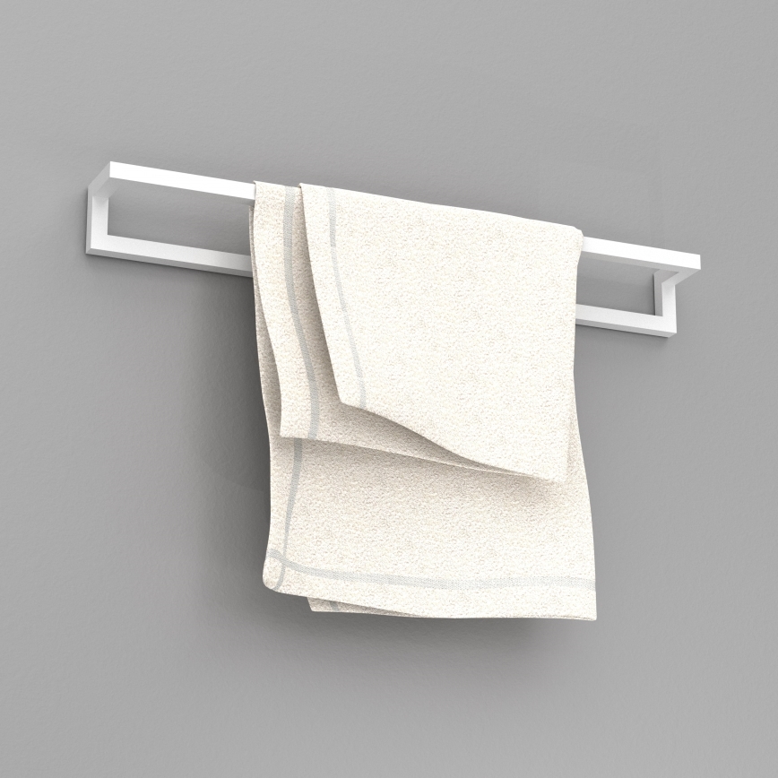 Wall towel holder 7x60 cm white