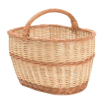 Wicker basket for wood with a handle 35x52 cm