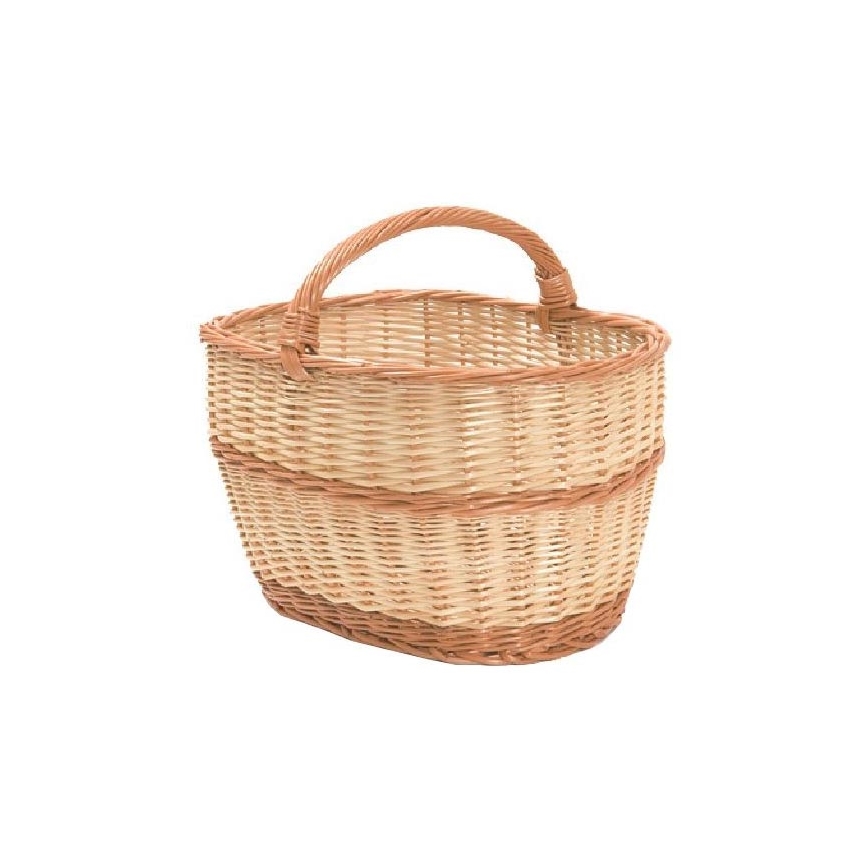 Wicker basket for wood with a handle 35x52 cm