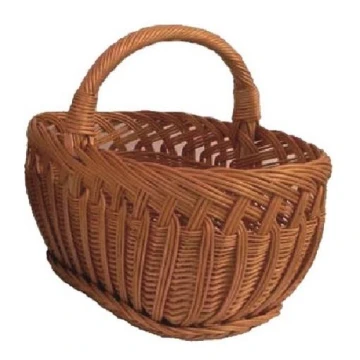 Wicker basket for wood with a handle 41x52 cm