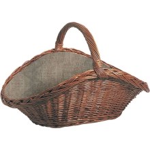 Wicker basket for wood with a handle 50x70 cm