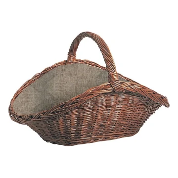 Wicker basket for wood with a handle 50x70 cm