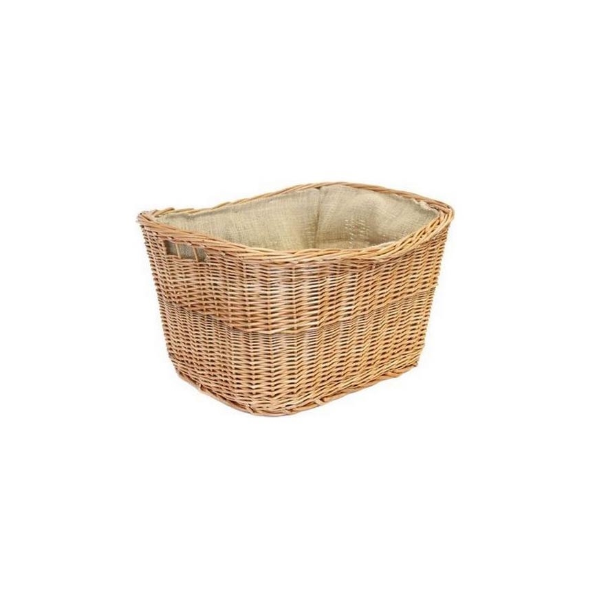 Wicker basket for wood with handles 30x45 cm