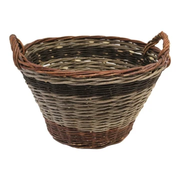 Wicker basket for wood with handles 38x47 cm