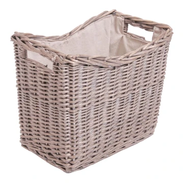 Wicker basket for wood with handles 40x45 cm