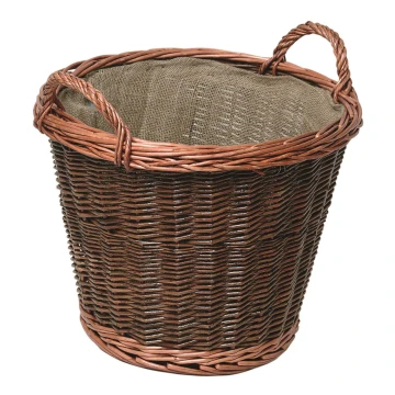 Wicker basket for wood with handles 50x48 cm