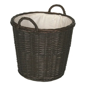 Wicker basket for wood with handles 50x48 cm
