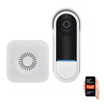 Wireless video doorbell with motion sensor GoSmart 5V 3xAA IP65 Wi-Fi Tuya