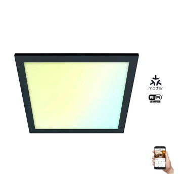 WiZ - LED Dimmable ceiling light SUPERSLIM LED/12W/230V 2700-6500K Wi-Fi black