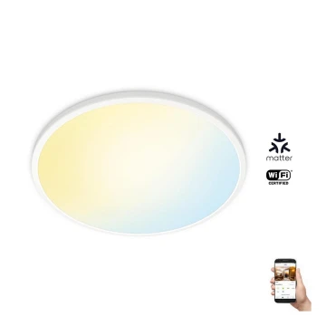 WiZ - LED Dimmable ceiling light SUPERSLIM LED/22W/230V 2700-6500K Wi-Fi white