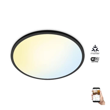 WiZ - LED Dimmable ceiling light SUPERSLIM LED/32W/230V 2700-6500K Wi-Fi black