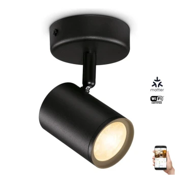 WiZ - LED Dimmable spotlight IMAGEO 1xGU10/4,9W/230V 2700-6500K CRI 90 Wi-Fi black