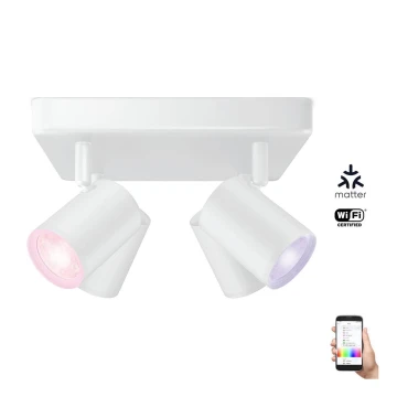 WiZ - LED RGBW Dimmable spotlight IMAGEO 4xGU10/4,9W/230V 2200-6500K Wi-Fi CRI 90 white