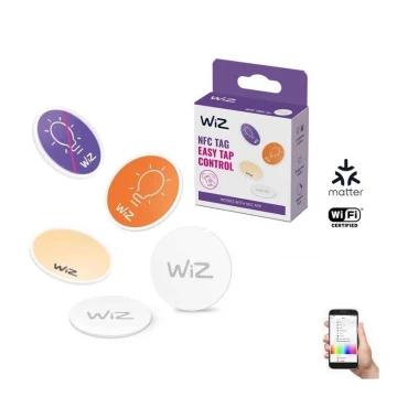 WiZ - NFC Self-adhesive tag to control lighting 4 pcs