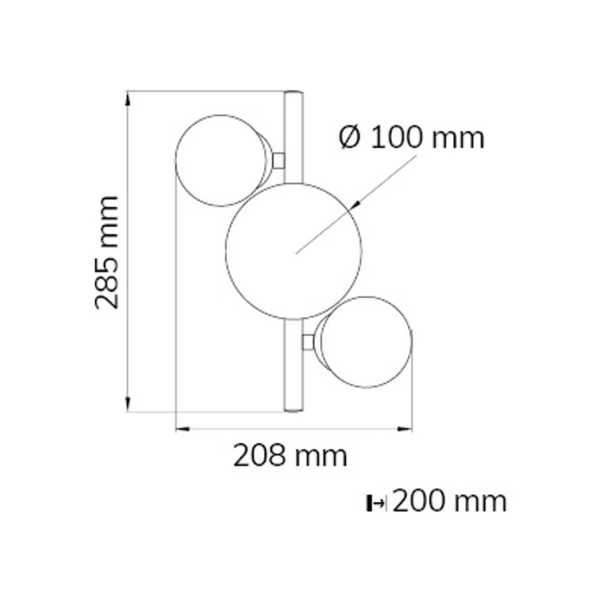 Wofi 4014.03.14.9000 - LED Wall light VILLA 3xG9/3W/230V