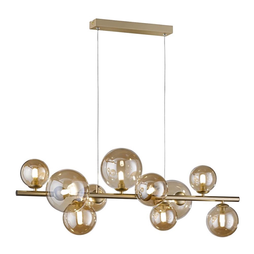 Wofi 6014.10.14.9000 - LED Chandelier on a string VILLA 10xG9/3W/230V gold