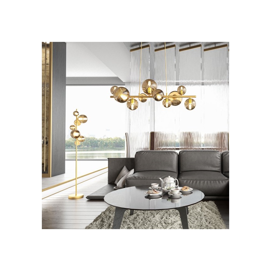 Wofi 6014.10.14.9000 - LED Chandelier on a string VILLA 10xG9/3W/230V gold