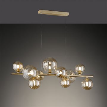 Wofi 6014.10.14.9000 - LED Chandelier on a string VILLA 10xG9/3W/230V gold