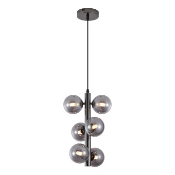 Wofi 6014-605W - LED Chandelier on a string VILLA 6xG9/3W/230V black