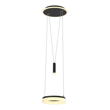 Wofi 6054-302 - LED Dimmable chandelier on a string JESSE LED/15,5W/230V black